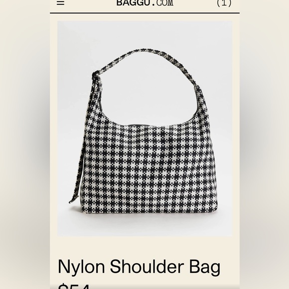 ***ISO!!!*** BAGGU SHOULDER BAG IN GINGHAM - Picture 1 of 1